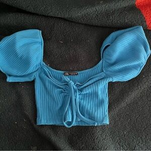 ZARA blue top
